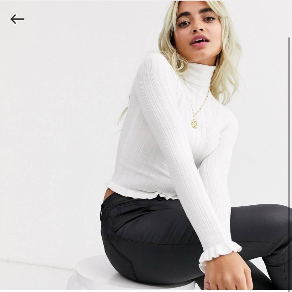 ASOS petite frill neck sweater